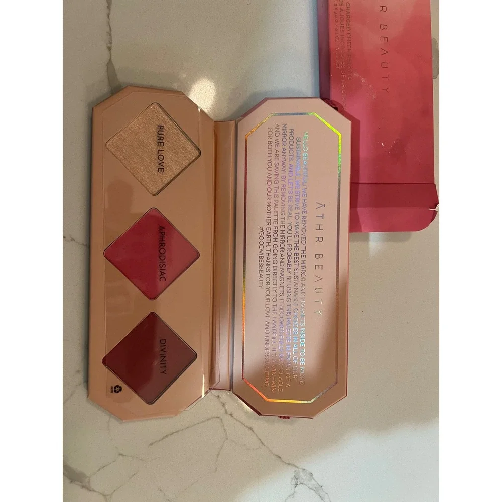 ATHR Beauty Crystal Charged Cheek Palette Ruby Pure Love Aphrodisiac Divinity